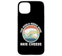 Vintage The World Needs More Brie Cheese Retro Food Lover Case for iPhone 15 Plus