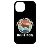 Vintage The World Needs More Inuit Dog Retro Dogs Lover Case for iPhone 14