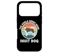 Vintage The World Needs More Inuit Dog Retro Dogs Lover Case for iPhone 17 Pro