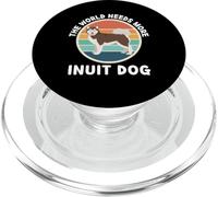 Vintage The World Needs More Inuit Dog Retro Dogs Lover PopSockets PopGrip for MagSafe