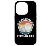 Vintage The World Needs More Persian Cat Retro Cats Lover Case for iPhone 14 Pro
