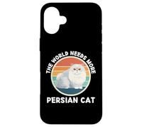 Vintage The World Needs More Persian Cat Retro Cats Lover Case for iPhone 16 Plus