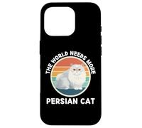 Vintage The World Needs More Persian Cat Retro Cats Lover Case for iPhone 16 Pro