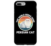 Vintage The World Needs More Persian Cat Retro Cats Lover Case for iPhone 7 Plus/8 Plus