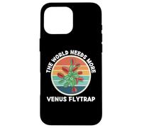Vintage The World Needs More Venus Flytrap Plant Lover Case for iPhone 16 Pro Max