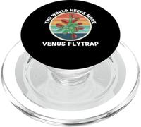Vintage The World Needs More Venus Flytrap Plant Lover PopSockets PopGrip for MagSafe