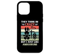Vintage They Think Im Crazy But I Just Like Amigurumi Lover Case for iPhone 12 mini