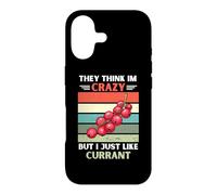 Vintage They Think Im Crazy But I Just Like Currant Lover Case for iPhone 17