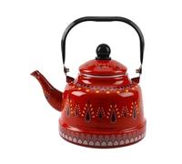 Vintage Thicken Enamel Coffee Pot with Handle Tea Kettle Induction Cooker Gas Stove Universal Water Teapot Kitchen Tools(2.5L,Style 27)