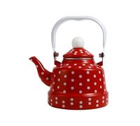Vintage Thicken Enamel Coffee Pot with Handle Tea Kettle Induction Cooker Gas Stove Universal Water Teapot Kitchen Tools(1.1L,Style 20)