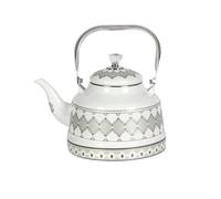 Vintage Thicken Enamel Coffee Pot with Handle Tea Kettle Induction Cooker Gas Stove Universal Water Teapot Kitchen Tools(2.5L,Style 32)