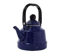 Vintage Thicken Enamel Coffee Pot with Handle Tea Kettle Induction Cooker Gas Stove Universal Water Teapot Kitchen Tools(1.7L,Style 14)