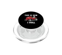 vintage this is how i roll lawn mower tractor mowing truck PopSockets PopGrip for MagSafe