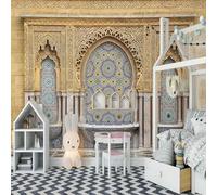 Vintage Three Dimensional Golden Architecture Art 3D Wallpaper Luxury Home Dining Decor Paste Sofa Living Room The Wall for Bedroom Mural-150cm×105cm