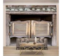 Vintage Three Dimensional Wooden Door Creative Art 3D Wallpaper Luxury Home Dining Decor Paste Sofa Living Room The Wall for Bedroom Mural-250cm×170cm