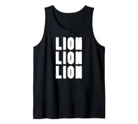 Vintage Three England Lions Retro Association Football Tank Top