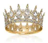 Vintage Tiara Crown, universal, Crystal metal, rock crystal
