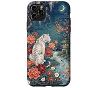 Vintage Tiger Amidst Blossoms Asian Garden Art Flower Lover Case for iPhone 11 Pro Max