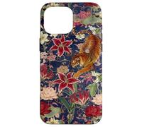 Vintage Tiger Amidst Blossoms Asian Garden Art Flower Lover Case for iPhone 16 Pro Max