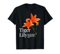 Vintage Tiger Lily Flower Aesthetic Gardening Nature Lover T-Shirt
