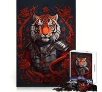 Vintage Tigers for Adults 1000 Piece Jigsaw Puzzle Focus Training Peaceful Hobby Tight Join Memorable Gift (50x75cm)