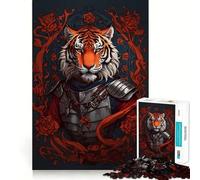 Vintage Tigers Jigsaw 1000 Pieces for Teenagers Mind Boost Fun Zero Gap Captivating Leisure for Cozy Indoors (38x26cm)