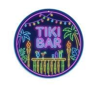 Vintage Tiki Bar Neon Night Lights Metal Tin Sign