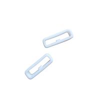 Vintage Time Watches 2 x Rubber Watch Strap Part Silicone Keeper Replacement Sports White Holder Retainer Loop Smart Watch | Various Sizes | 20mm, 22mm, 26mm | 2 Pack (20mm)