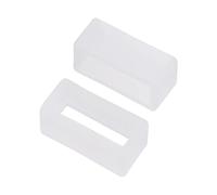 Vintage Time Watches | 2 x White Rubber Watch Strap Part Keeper Replacement Sports Holder PVC Retainer Loop | Various Sizes | 14mm, 16mm, 18mm, 20mm, 22mm, 24mm, 26mm | 2 Pack (14mm)