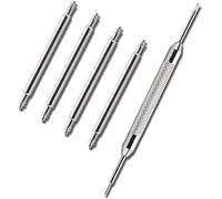 Vintage Time Watches | 4 x Spring Bars Plus Tool Watch 2.5mm Pins Repair Steel Strap Extra Thick | Sizes 18mm 20mm 22mm (26mm)