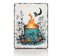 Vintage Tin Metal Sign Just Trying to Make A Little Magic in This Dumpster Fire World Dumpster Fire Wall Decoration Poster For Home Garden Kitchen Office Sign 8x12 Inch