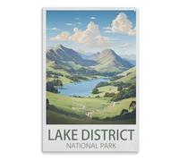 Vintage Tin Painting Metal Retro Signs, Home Wall Decorations Poster Plaque for Pub Bar Club Cafe Kitchen RestaurantsLake District National Park15x30cm（6x12 Zoll）A850