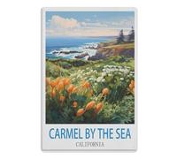 Vintage Tin Painting Metal Retro Signs, Home Wall Decorations Poster Plaque for Pub Bar Club Cafe Kitchen RestaurantsCarmel by The Sea California20x30cm(8x12 Zoll) A730