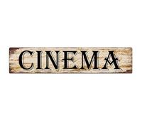 Vintage Tin Sign Cinema Retro Wall Art for Home Decor Bar Pub Cafe Farm Living Room Metal Plaque Posters 4x16 Inch