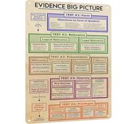 Vintage Tin Sign for Lawyer Office - Evidence Big Picture Metal Poster - Attorney Gift and Law School Classroom Home Study Decoration 12x8 Inches Aluminum