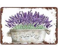 Vintage Tin Sign Lavenderable Lavender Metal Poster Retro Plaque Wall Decor Gift For Garden Men Cave Garage Classroom Library Living Room School 12x16 Inch