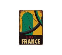 Vintage Tin Sign Le Tour De France Home Bar Pub Kitchen Restaurant Wall Deocr Plaque Signs 16x12inch