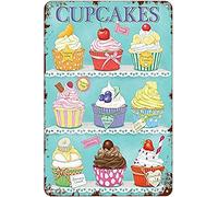 Vintage Tin Sign Metal Plaque Cupcakes Vintage Wall Decor Tin Sign Funny Decorations For Home Bar Pub Cafe Farm Room Metal Poster 14x20cm
