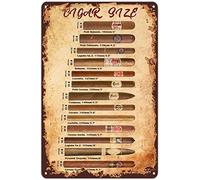 Vintage Tin Signs Bathroom Cigars Metal Tin Sign Vintage Decoration Garage Home Garden Cafes Kitchen Wall Antique Tin Signs 8x12 inch