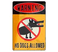 Vintage Tin Signs Forest Park Warning Warning No Dog Allowed Pub Plaqueigns Sign For Home Cave Garage bar Poster Club Wall Decoration Metal Signs 8x12 Inch