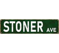 Vintage Tin Signs Stoner Avenue Street Sign for Outdoors Road Wall Decor 4x16 Inch