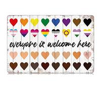 Vintage Tin Signs Wall Art Metal Everyone Is Welcome Here Funny Vintage Tin Sign 8x12 Inch Wall Art Decor Iron Poster For Home Living Room Bedroom Bar Cafe Farmhouse Garage Man Cave