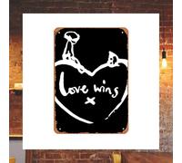 Vintage Tin Wall Sign - Charlie Mackesy Poster 12 X 8 Inches Home Bar Man Cave Wall Decor