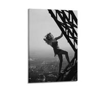 Vintage Tina Turner Eiffel TowerWall Decoration Posters Motivational Wall Posters Suitable for Office Gym Bedroom Decoration AestheticFrame-style 24x36inch(60x90cm)