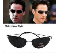 Vintage Titanium Polarized Sunglasses Neo Style Rimless Aviation Unisex Qd 3Mix