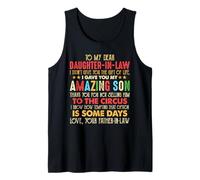 Vintage to My Dear Daughter in Law Amazing Son Circus Tank Top