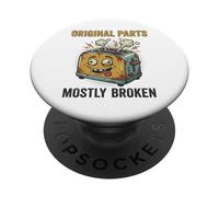 Vintage Toaster Original Parts Mostly Broken Humor PopSockets Adhesive PopGrip
