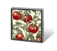 Vintage Tomatoes on Vines Square Enamel Brooch Pin Button Badges Decoration Hat Clothing Bag Accessories Gift Crafts