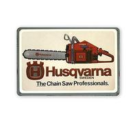 Vintage Tools Equipment Metal Sign Husqvarna Chainsaws Poster Tin Sign Retro Plaque Wall Decor For Home Kitchen Pub Bar Cafe Man Cave Garage 12x18 Inch