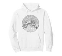 Vintage Topographic Art Retro Geography Space Nature Graphic Pullover Hoodie